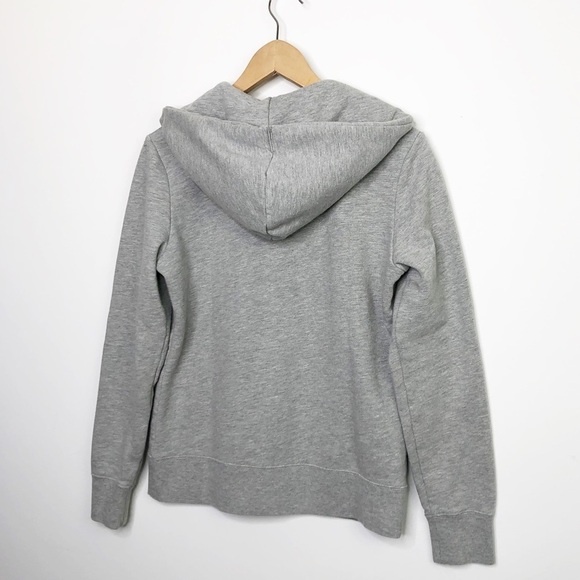 NORTH face gray play purple accent, zip front hoodie - Picture 7 of 10